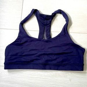 Navy blue lululemon sports bra